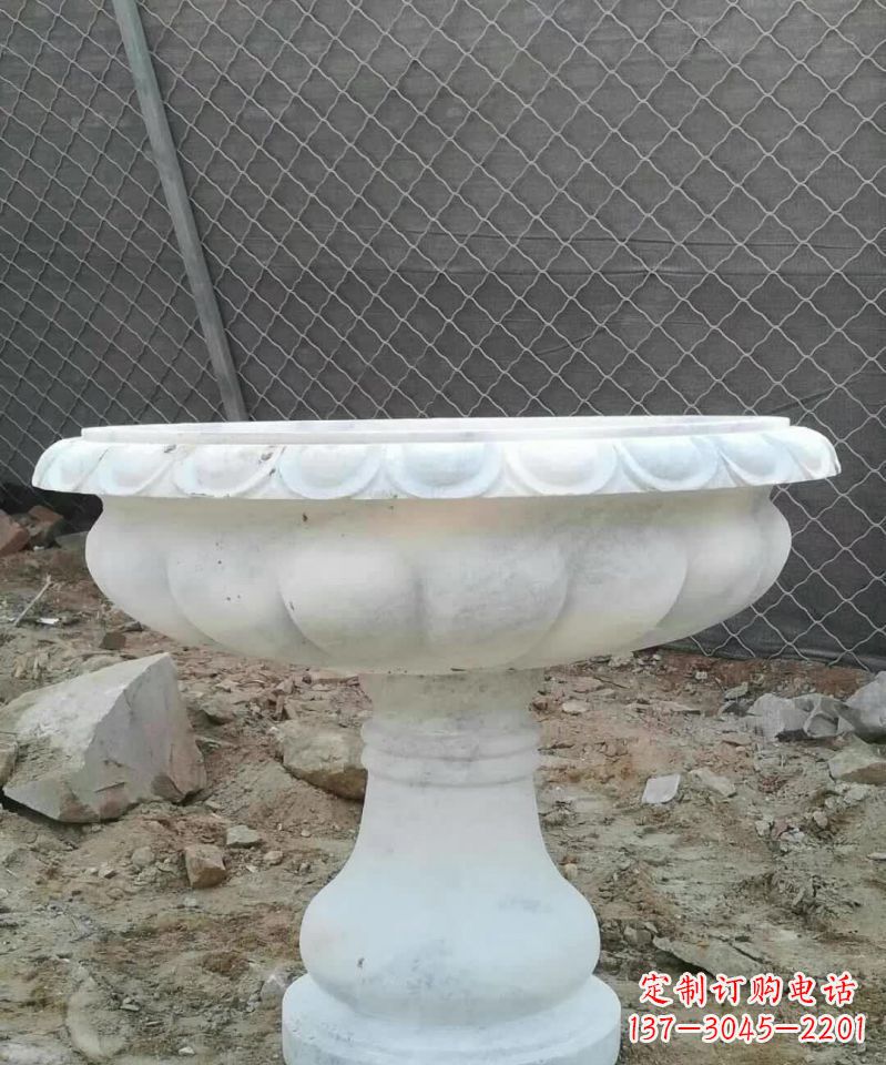 周口大理石花盆雕塑