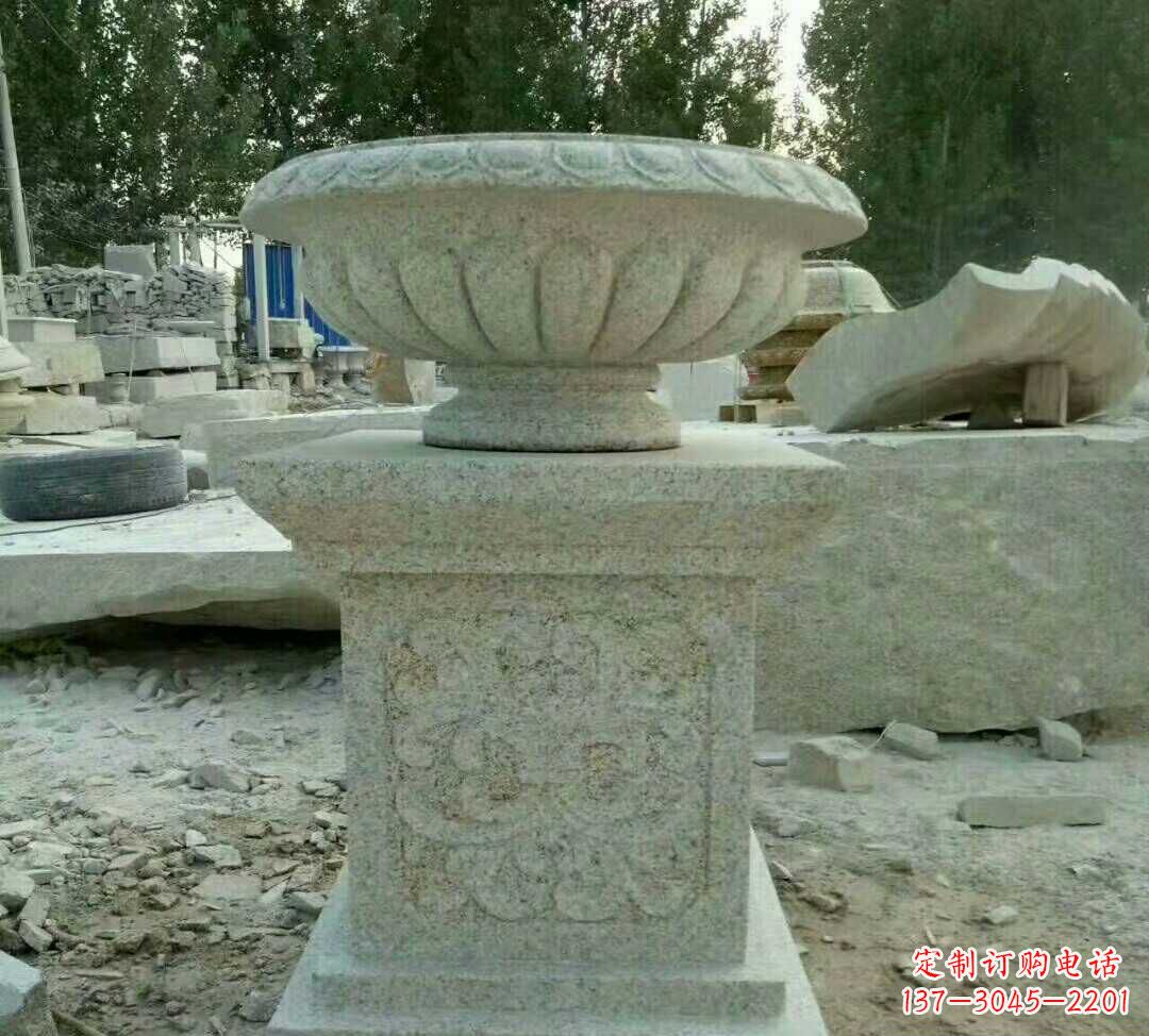 周口大理石花盆雕塑