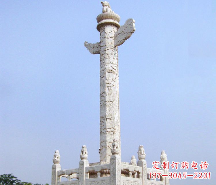 周口大理石华表雕塑