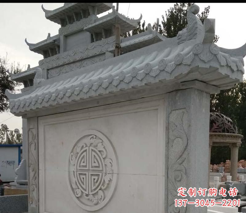 周口精美大理石影壁雕塑