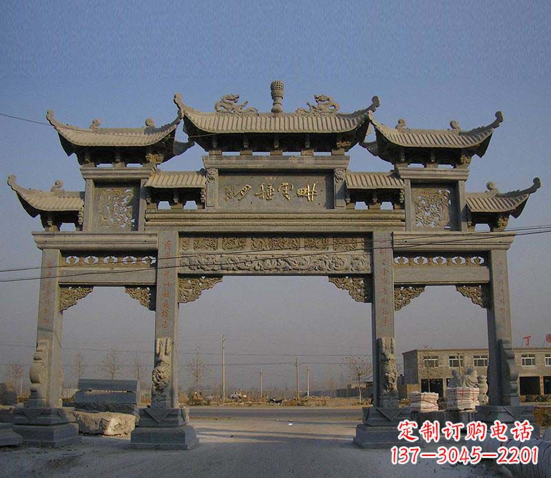 周口大理石牌楼雕塑定制