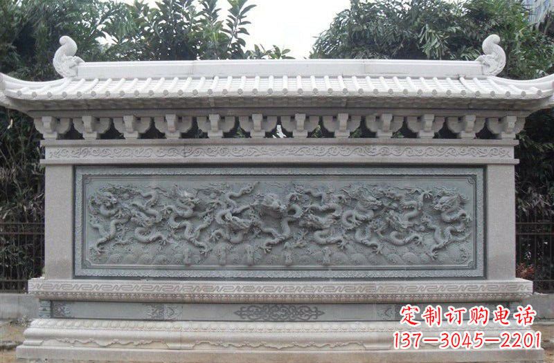 周口大理石九龙壁雕塑