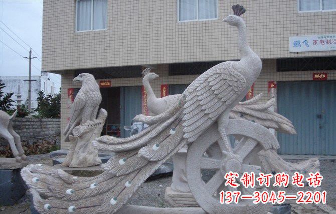 周口大理石孔雀石雕塑