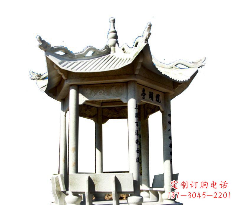周口大理石凉亭石雕,历史韵味浓郁