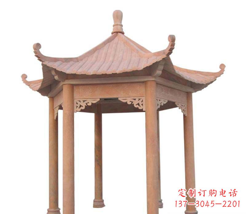 周口大理石六角凉亭雕塑
