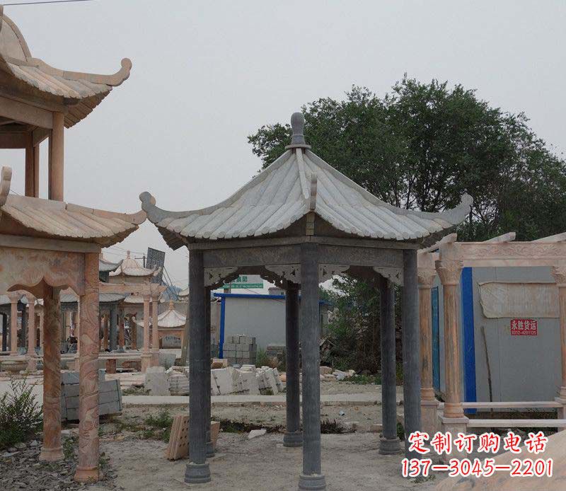 周口大理石凉亭精美石雕