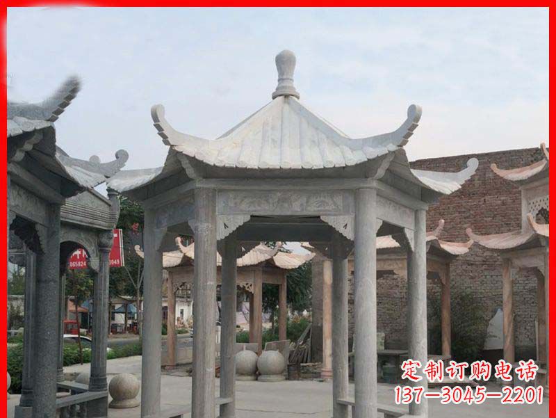 周口大理石凉亭石雕