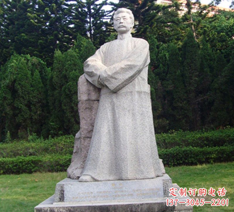 周口精美独特的鲁迅大理石雕塑