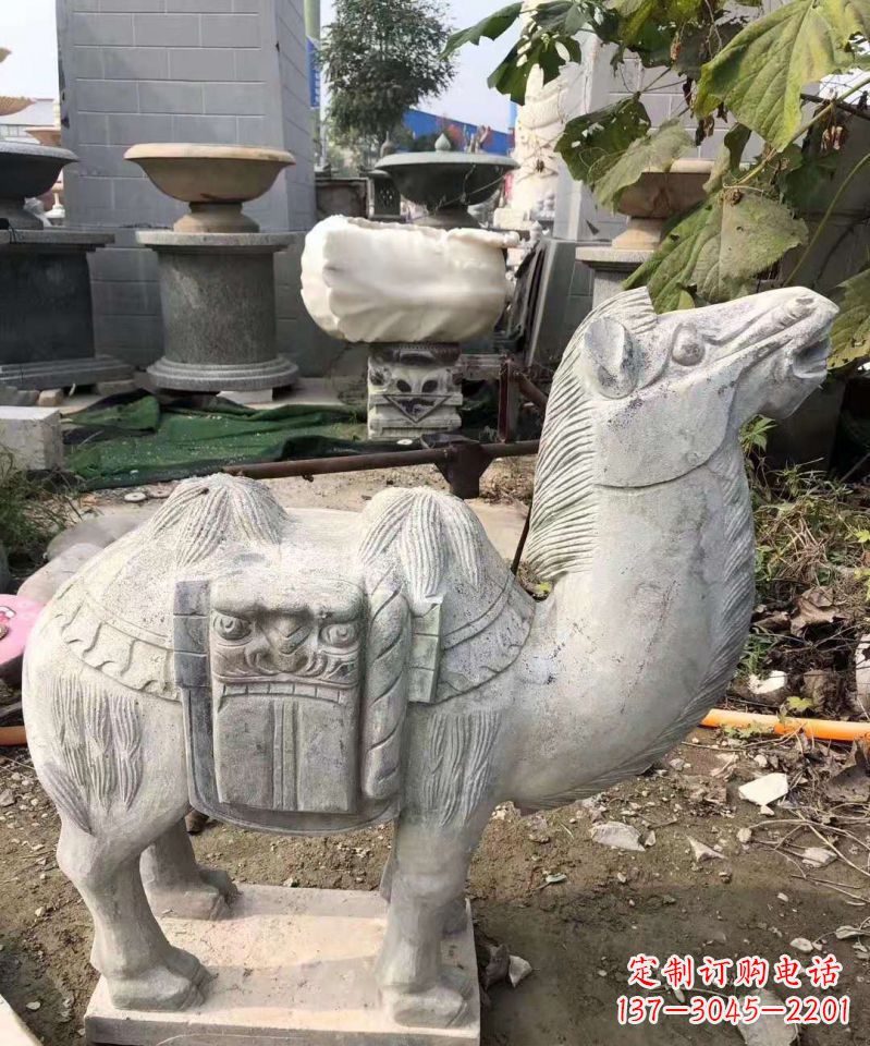 周口精美大理石骆驼雕塑