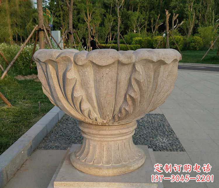 周口大理石欧式花钵雕塑