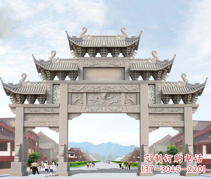 周口大理石牌坊石雕艺术品