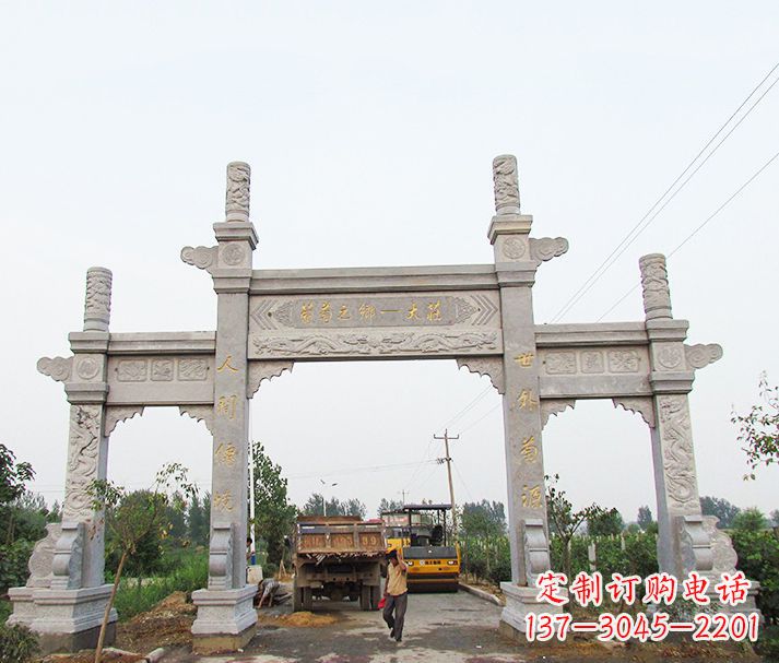 周口大理石牌坊石雕,艺术精髓永不凋零
