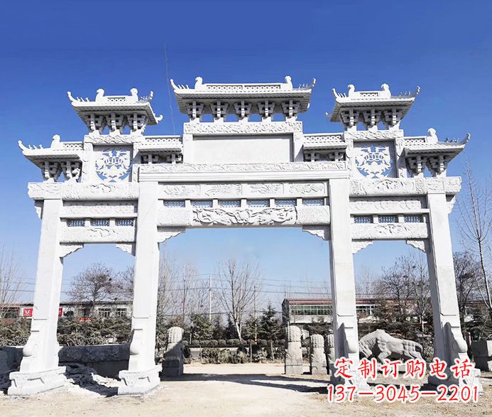 周口大理石牌坊石雕定制