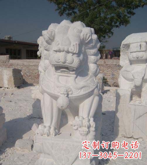 周口精美大理石狮子雕塑