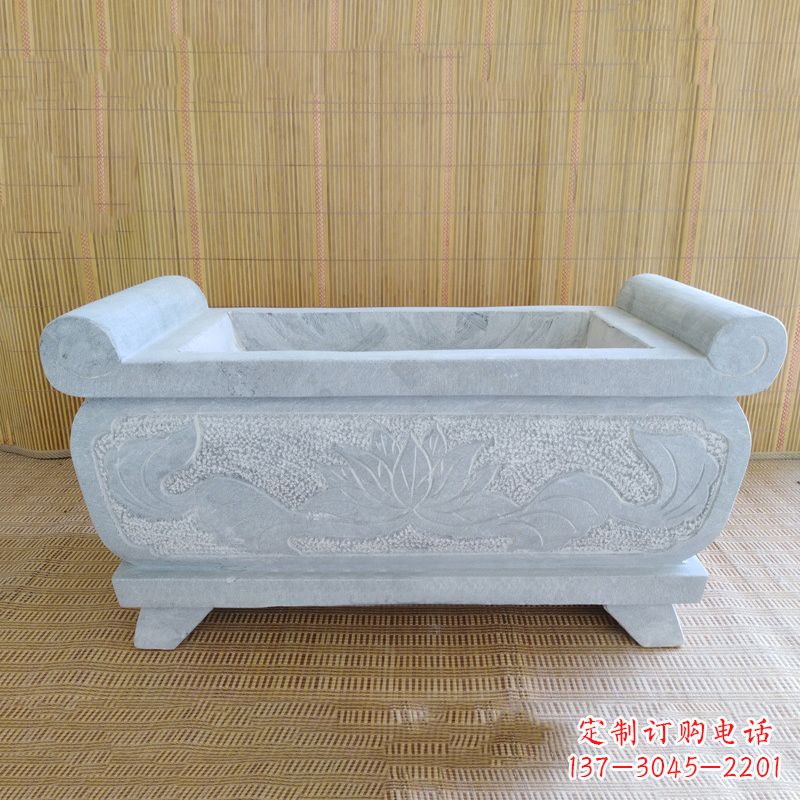 周口精美大理石石雕香炉雕塑
