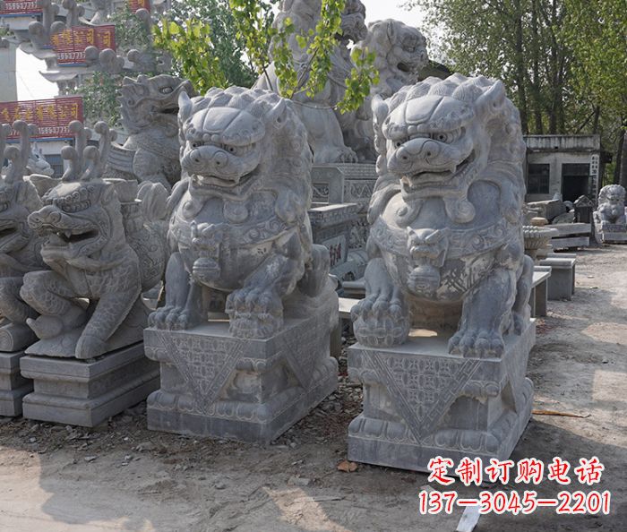 周口大理石狮子雕塑