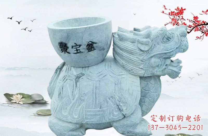 周口大理石招财龙雕塑
