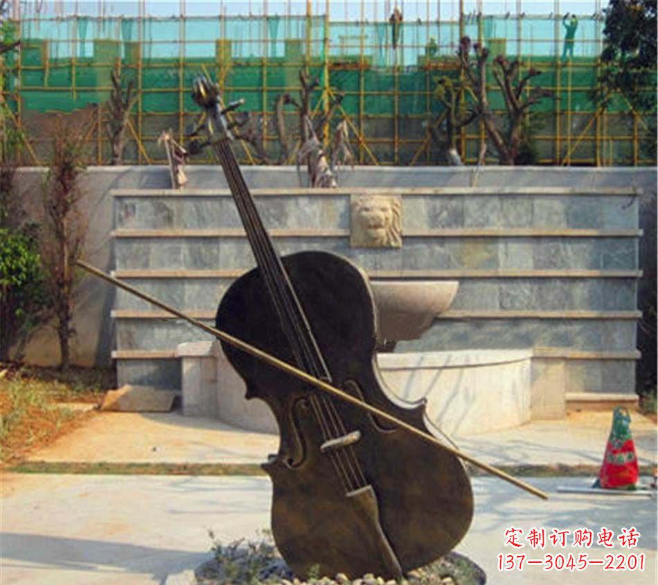 周口大提琴铜雕