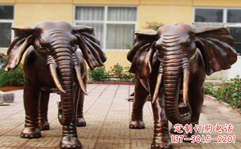 周口大象铜雕艺术塑像