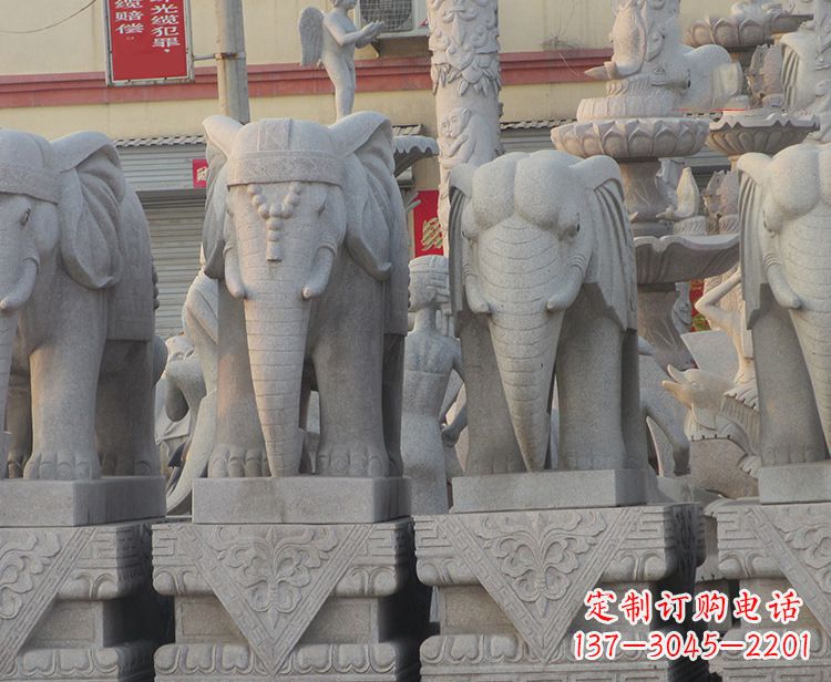 周口大象雕塑——唤醒古老传统的精美石艺