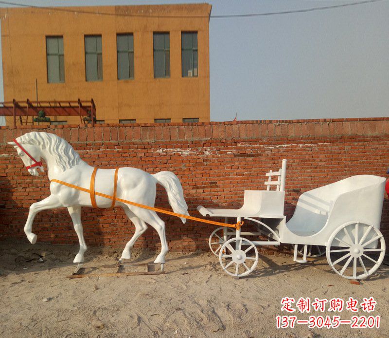周口大型欧式马车动物铜雕塑