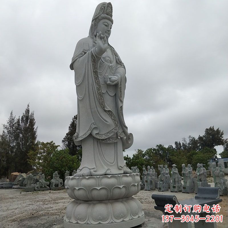 周口高端青石观音雕塑
