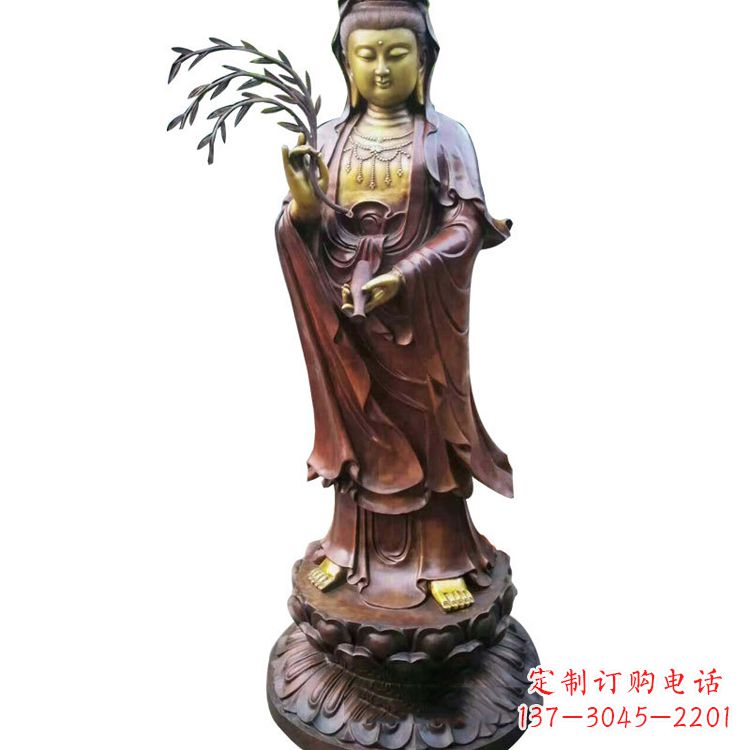 周口大型铜雕观音雕塑