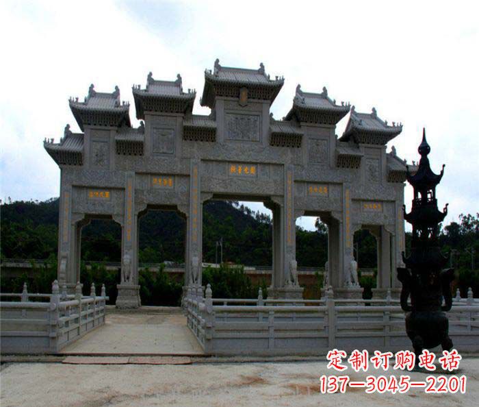 周口精美石雕牌坊雕塑