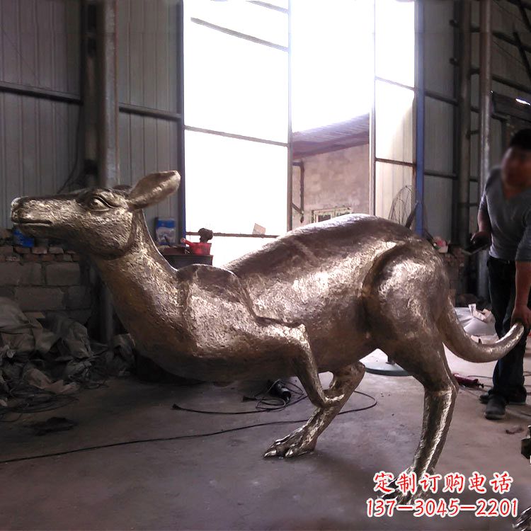 周口精美袋鼠纯铜雕塑