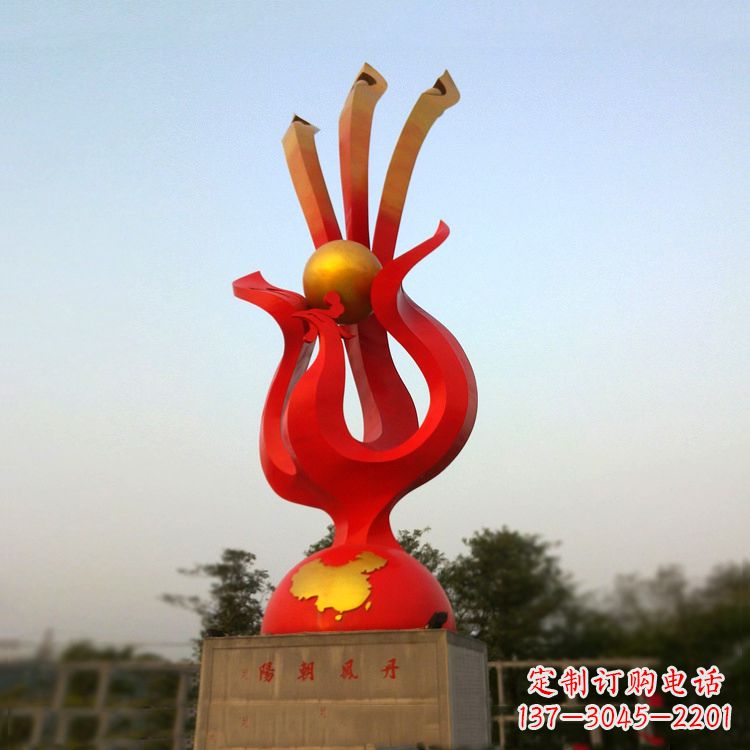 周口精美不锈钢凤凰雕塑