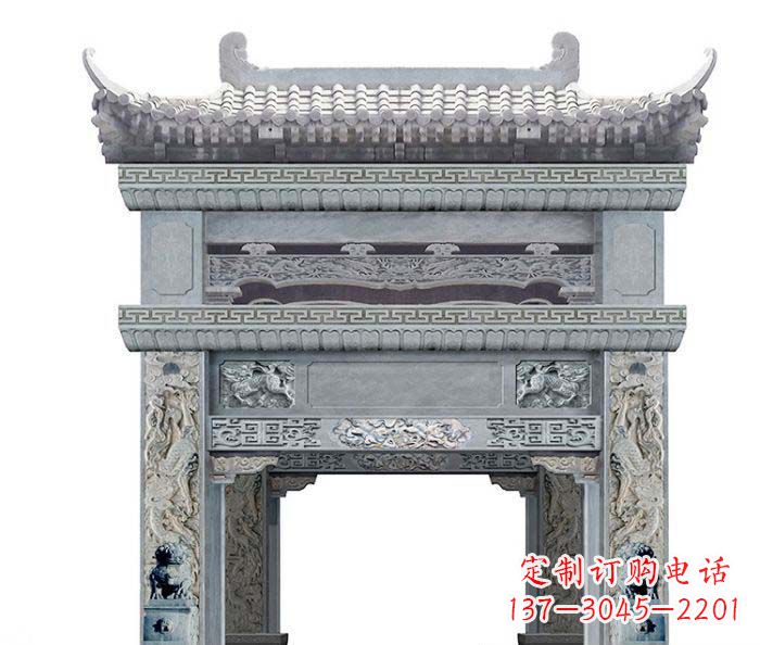 周口精美石雕牌坊雕塑