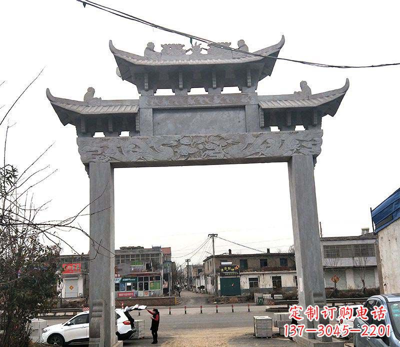 周口精美大理石牌坊石雕