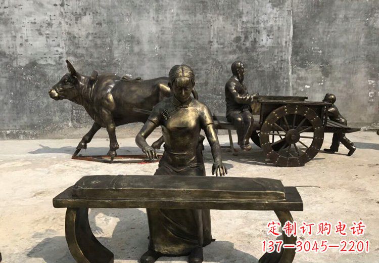 周口精美绝伦的古筝铜雕