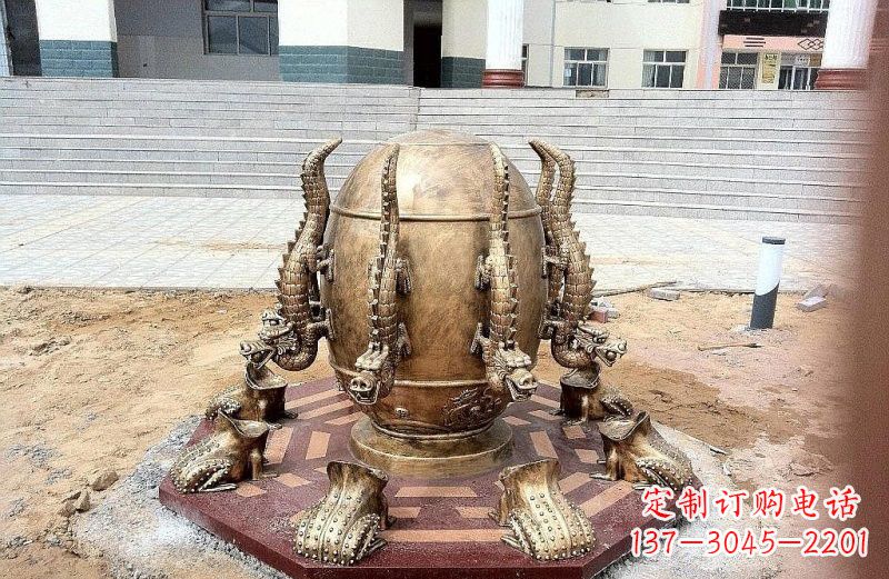 周口地动仪铜雕