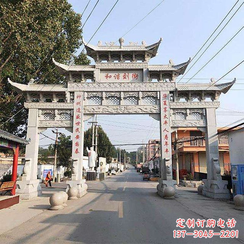 周口牌坊雕塑-精致的艺术精品