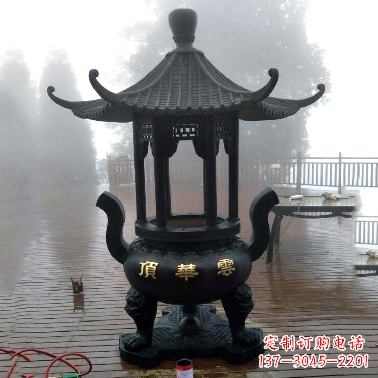 周口精美青铜香炉雕塑