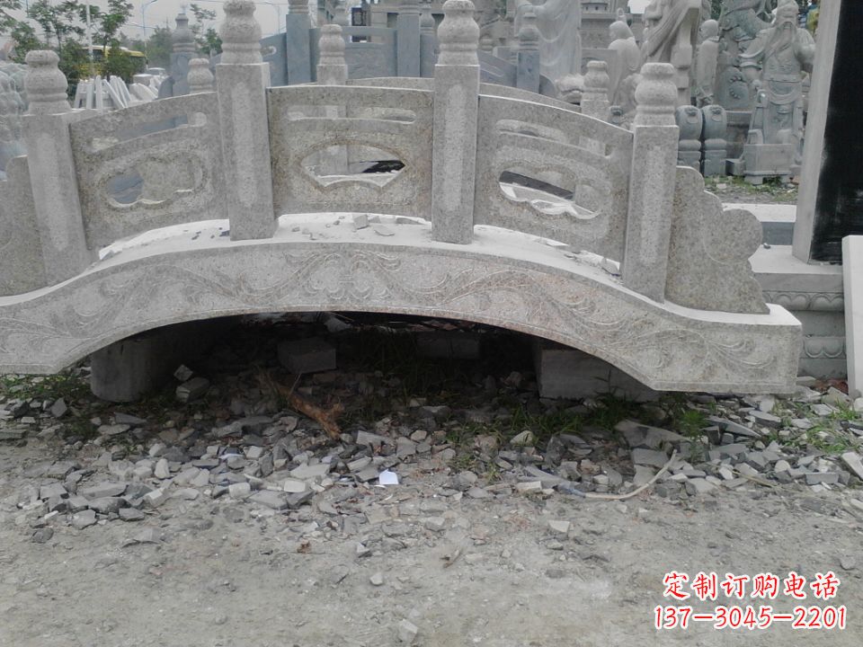 周口精美石桥雕塑,点缀庭园之美