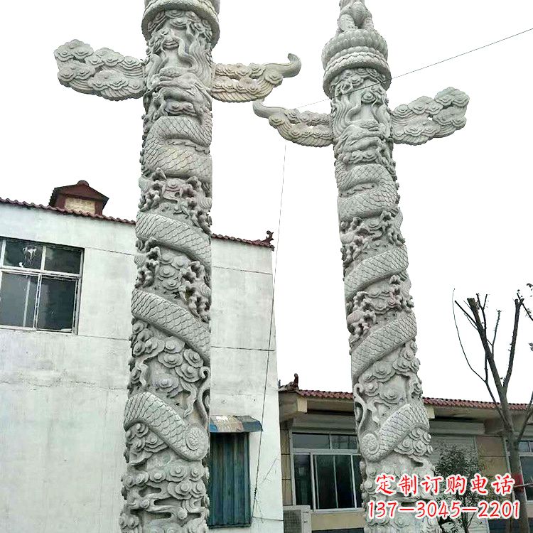 周口精美华表雕塑 别具风格