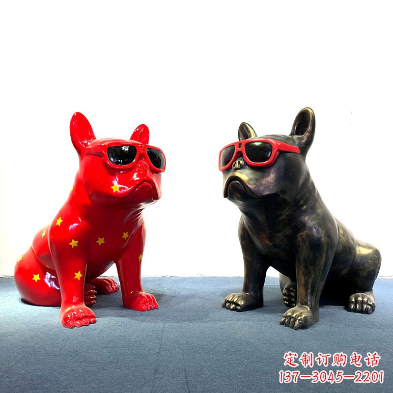 周口斗牛犬雕塑摆件