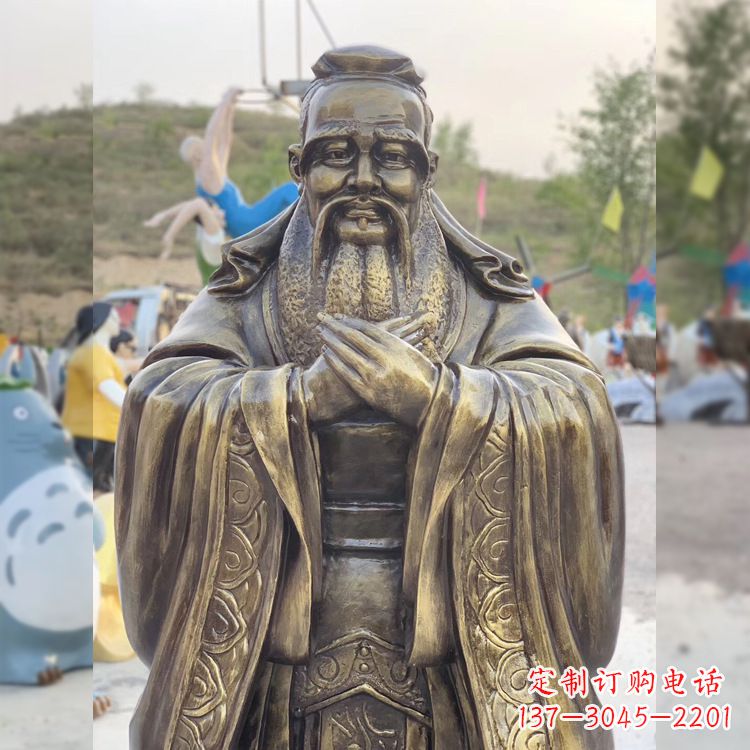 周口中领雕塑贵族——伟大的孔子雕塑