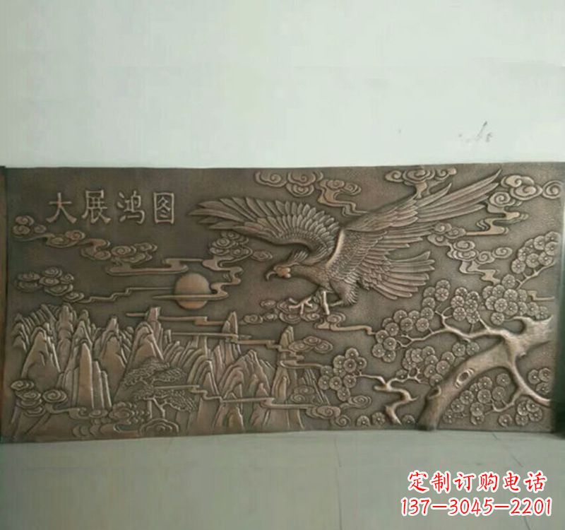 周口精致锻铜老鹰雕塑