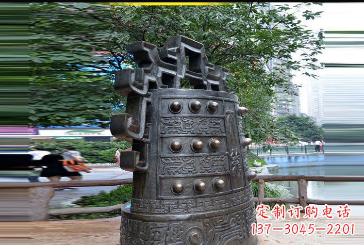 周口法制铜钟公园景观铜雕