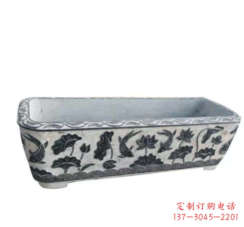周口精美水缸石雕