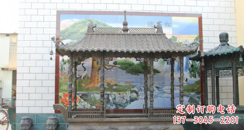 周口方形香炉寺庙铜雕塑