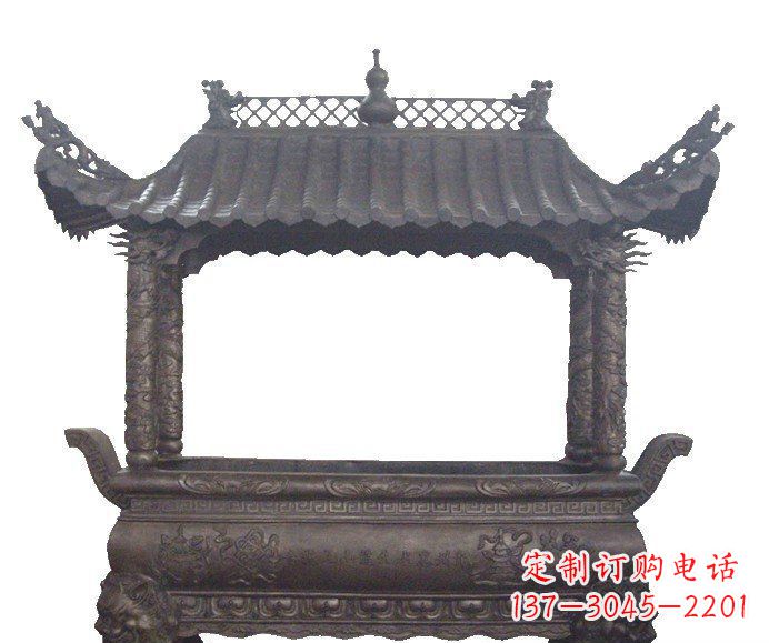 周口方形香炉寺庙铜雕_2