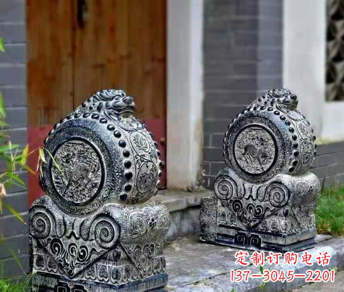 周口仿古抱鼓石镇宅石门墩