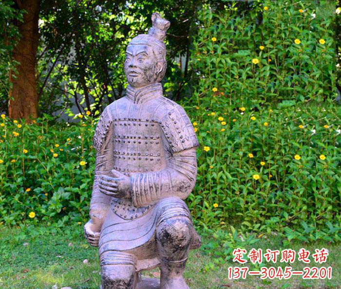 周口仿古兵马俑公园人物石雕