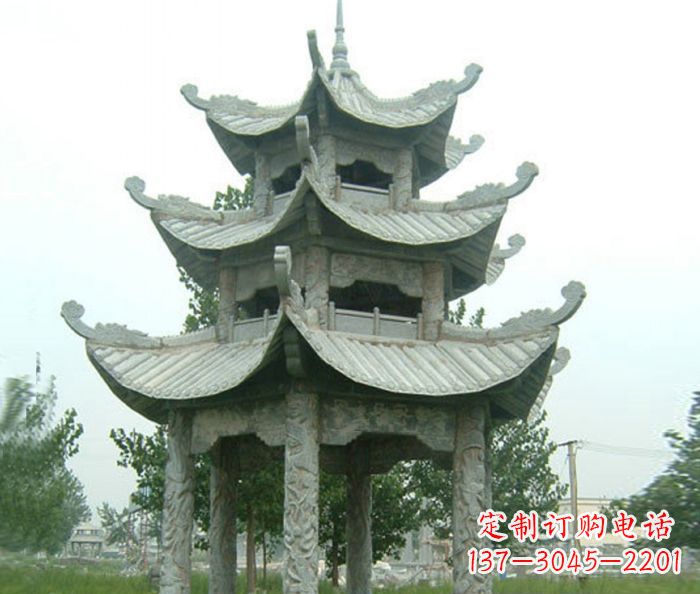 周口中领雕塑凉亭石雕