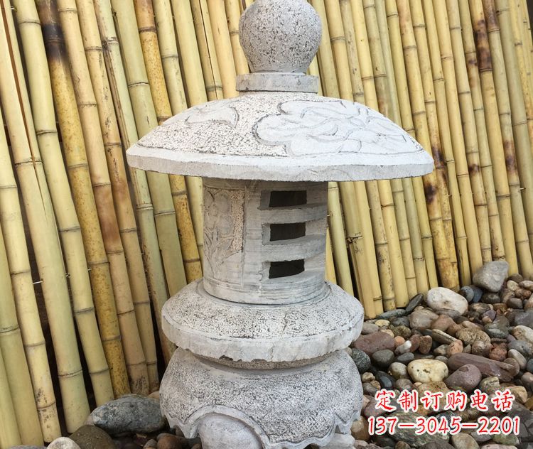 周口仿古公园照明灯笼石雕