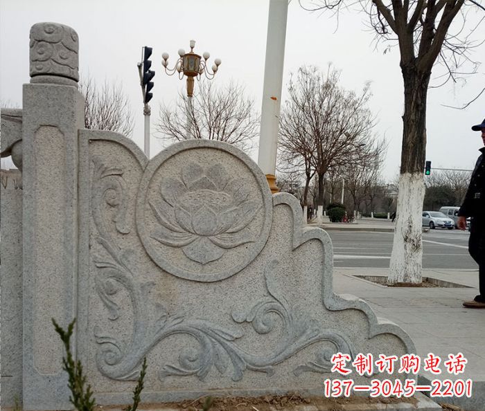 周口仿古护城河石栏板